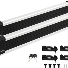 Bonnlo 31" Ski Snowboard Car Racks Fits 4 Pairs of Skis or 2 Snowboards, Aviation Aluminum Universal Lockable Ski Roof Carrier Fit Most Vehicles Equipped Cross Bars