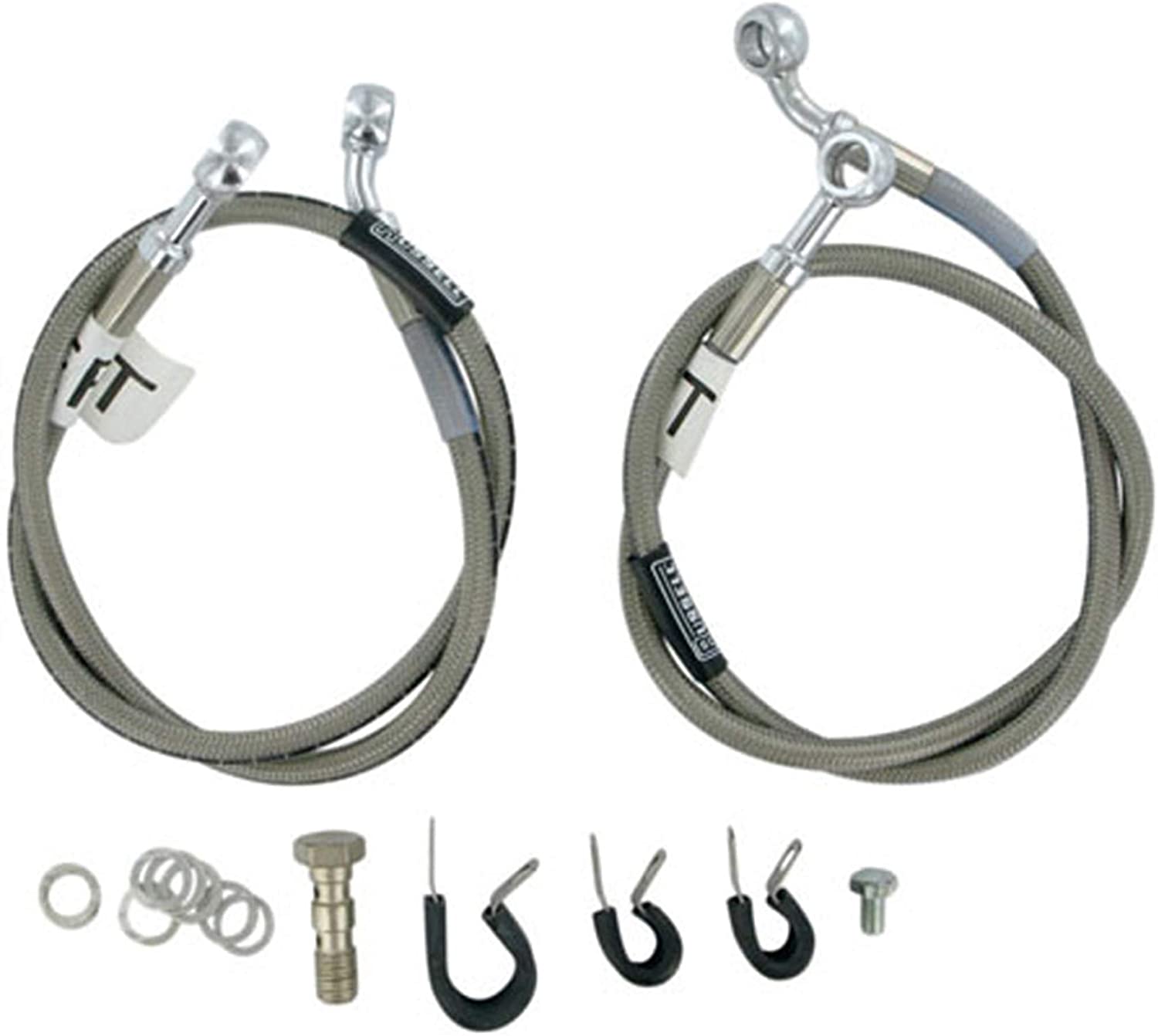 Cycleflex Brake Lines Two-Line Race Kit Fits 2005-2006 Kawasaki ZX600 Ninja ZX6-RR