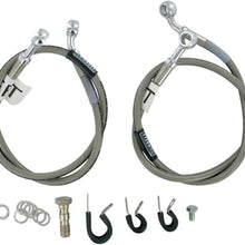 Cycleflex Brake Lines Two-Line Race Kit Fits 2005-2006 Kawasaki ZX600 Ninja ZX6-RR