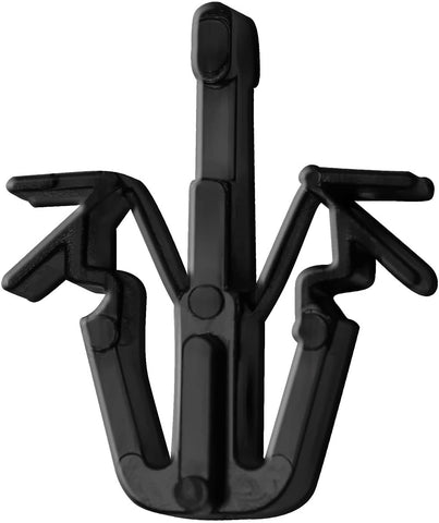 OxGord Grill Clip Retainers Best for Select Toyota Truck & SUVs - 90467-12040 OEM Replacement Nylon Interior Trim Panel Grille Fastener Clips (Pack of 10) - Black