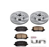 Power Stop KOE1137 Front Brake Kit- Stock Replacement Brake Rotors and Ceramic Brake Pads