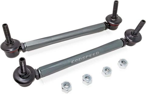 Godspeed SB-TR-180-10_02 Adjustable Front Sway Bar Links, Compatible With BMW M3 E46 2001-2006