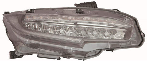HEADLIGHTSDEPOT Headlight LED Type CAPA Right Passenger Compatible With 2016-2019 Honda Civic Type R Sedan