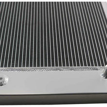 CoolingSky 55MM 3 Row Core Aluminum Radiator +Fan Shroud&Thermostat Relay Kit for GMC Chevrolet C/K C10 C20 C30 K10 K20 Pickup &P/G Series Van 1967-79