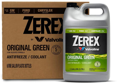 Zerex Original Green Antifreeze/Coolant 1 GA, Case of 6