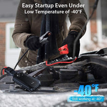 Baseus Portable Car Jump Starter, 800A Peak Automotive Battery Charger (Up to 4L Gas or 2.5L Diesel Engine), 12V Power Pack Jumper Start & Phone Charger with USB Port, Jumper Cables & LED Flashlight