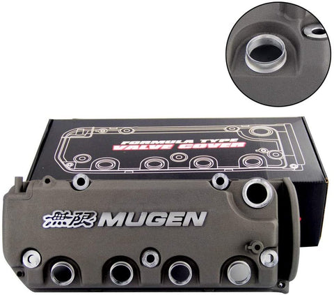 GREY MUGEN Racing Rocker Engine Valve Cover For Civic D16Y8 D16Y7 VTEC SOHC