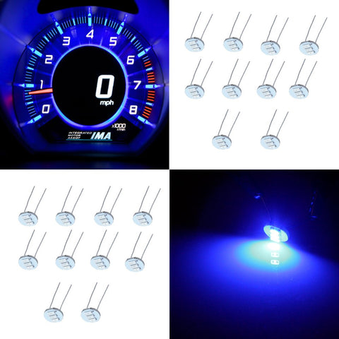 cciyu 20Pcs 4.7mm-12v Car Green Mini Bulbs Lamps Indicator Cluster Speedometer Backlight Lighting (blue)