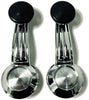 1967-76 Chevy Truck Window Cranks Pair W/Black Knobs, Kit - Fits Gm 1952-1990