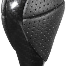 Gear Shift Knob Lever | Car Carbon Fiber Gear Shift Knob Genuine Leather Shifter Head Fit for Toyota Lexus ES300 GS300 IS250 LS400