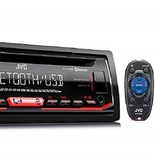 JVC Single-Din Built-in Bluetooth, Dual Phone Connection, Android Music Playback, CD MP3 AM/FM USB AUX Input Car Stereo Player, Pandora Spotify Control iHeart Radio Receiver w/FREE ALPHASONIK EARBUDS