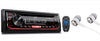 JVC Single-Din Built-in Bluetooth, Dual Phone Connection, Android Music Playback, CD MP3 AM/FM USB AUX Input Car Stereo Player, Pandora Spotify Control iHeart Radio Receiver w/FREE ALPHASONIK EARBUDS