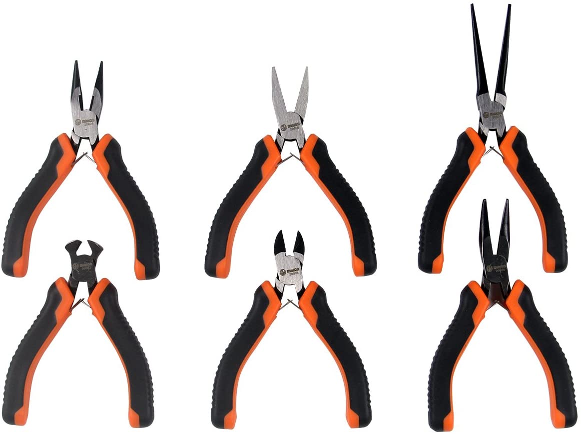 RUWOO Z08006 6-Piece Mini Precision Pliers Set