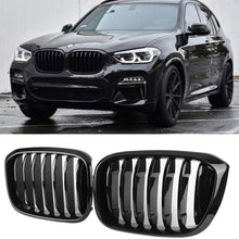 Zealhot Black Front Kidney Grill Grilles For BMW Car Grill Bumper X3 Series X4 Series Single Line G01/G08/G02 2018-IN (gloss black-single)