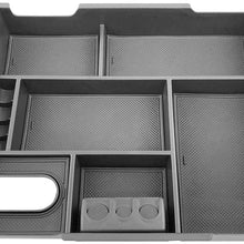 Yeeoy Center Console Armrest Storage Box Insert Organizer Tray Replacement for 2014-2018 Tundra