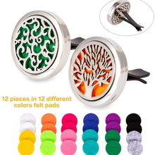 Cheerffer 2PCS 30mm Car Essential Oil Diffuser Vent Clip Car Diffuser Clip Stainless Steel Car Oil Diffuser Air Freshener Car12 Felt Pads