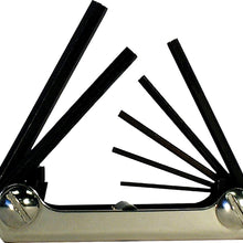 EKLIND 21172 Classic Steel Handle Fold-up Hex Key allen wrench - 7pc set Metric MM sizes 2-8