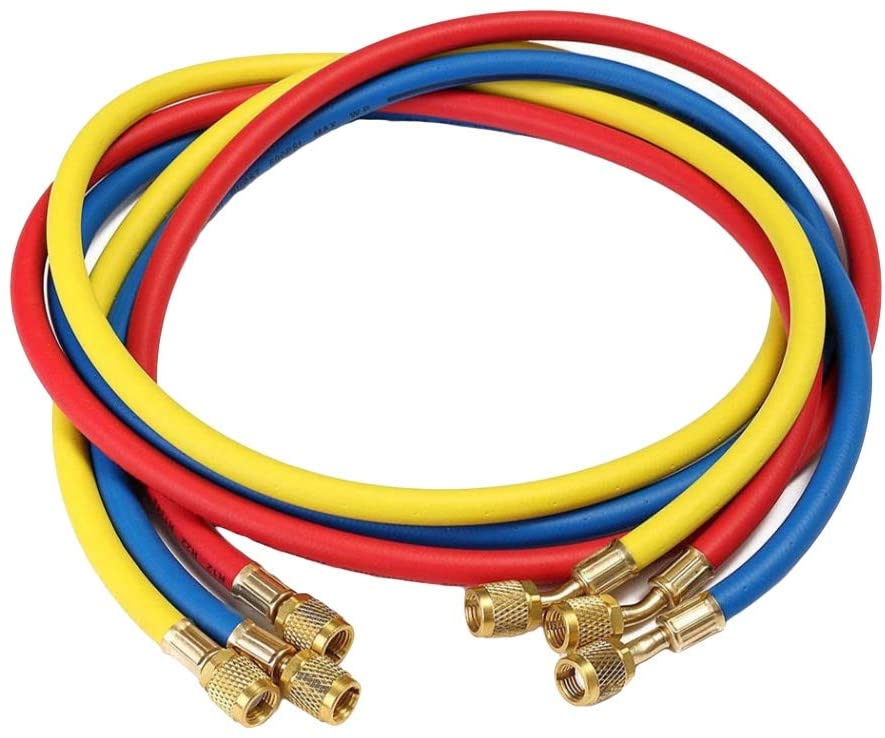 HUOGUOYIN Air Filter car 36 Inch Freon Charging Hose Refrigerant R12 R22 R404 R502 R134A Car Air Conditioning Refrigeration Tube 3000-600 PSI Auto Parts