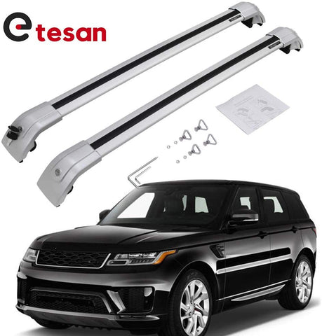 2 Pieces Cross Bars Fit for Land Rover Sport 2014 2015 2016 2017 2018 2019 2020 2021 Silver Cargo Baggage Luggage Roof Rack Crossbars