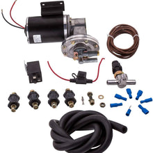 maXpeedingrods Electric Vacuum Pump Kit Set for Brake Booster 12 Volt 18" to 22" 28146
