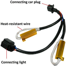Xotic Tech 2pcs H13 9008 LED Load Resistor Kit HID Relay Harness Decoder CAN-Bus Anti Flicker Hyper Flash Wiring Canceler