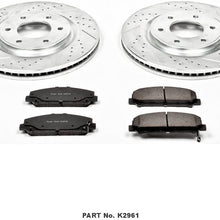 Power Stop K2961 Front Brake Kit with Drilled/Slotted Brake Rotors and Z23 Evolution Ceramic Brake Pads