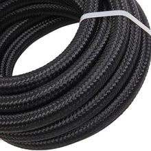 16 Feet 8AN AN8 1/2" Fuel Line Hose Braided Stainless Steel Oil Gas Fuel Hose CPE Synthetic Rubber Line Black