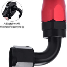 EVIL ENERGY 6AN Straight Swivel Hose End Fitting for Braided Fuel Line Aluminum Black 2PCS