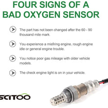 SCITOO Oxygen Sensor O2 Downstream Front Rear SG336 fit 1996-2000 Honda Civic CX - 1.6L (Only: D16Y7 Engine) 2PCS