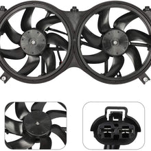 QINCHYE Engine Radiator/Condenser Cooling Fan Assembly compatible with 2013 for Infiniti JX35 2014-2018 for Infiniti QX60 2013-2018 for Nissan Pathfinder