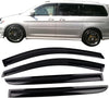 Window Visor Compatible With 2005-2007 Honda Odyssey | Acrylic Black Slim Style Sun Rain Guards Cover By IKON MOTORSPORTS | 2006