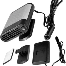 Window Defroster, Aramox Car 12V Portable Electric Window Heater Heating Dryer Windshield Fan Defroster Demister(Gray)
