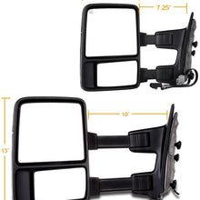 SCITOO Towing Mirrors fit for Ford Exterior Accessories Mirrors fit 2003-2007 for Ford F250 F350 F450 F550 Super Duty with Amber Turn Signal Heated Manual Controlling Telescoping and Folding Features