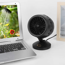 Electric Heater Fan, Household Portable Mini Heater Desktop Mini Winter Warmer Mini Electric Winter Warmer Heater Handy Fan Heater CN Plug 220V (Black)