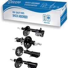 Shocks Struts,ECCPP Front Rear Shock Absorbers Strut Kits Compatible with 1998-2002 Chevy Prizm,1993-1997 Geo Prizm,1993-2002 Toyota Corolla 234059 71953 234060 71954 333236 71951 333237 71952