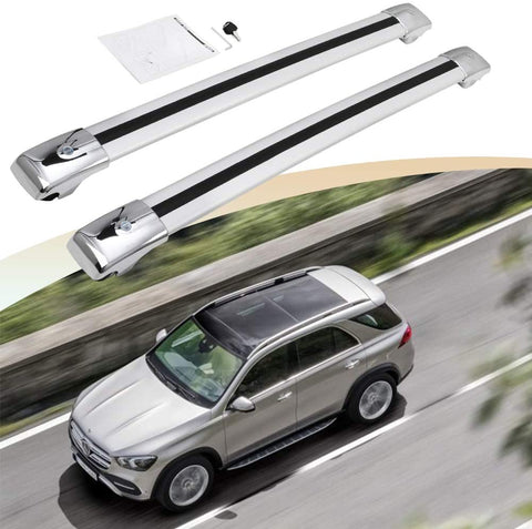 SnailAuto Fit for 2020 Mercedes Benz W167 GLE Silver Roof Racks Cross Bars Crossbars Luggage Racks
