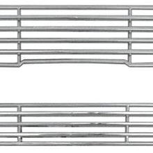 Bully GI-34 Triple Chrome Plated ABS Snap-in Imposter Grille Overlay, 2 Piece