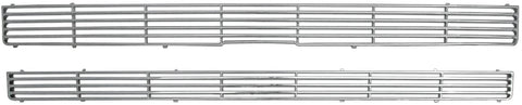Bully GI-34 Triple Chrome Plated ABS Snap-in Imposter Grille Overlay, 2 Piece