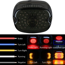 MOVOTOR Smoked Harley Davidson Taillights LED Brake Turn Signal Lights for Sportster FLST Electra Glides Road Glides 2002-2010 Dynas License Plate Light