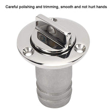 Garboard Drain Plug, Marine Drain Plug Kit 316 Stainless Steel Oval Vent Connector Fitting Boats Parts, Smooth and not Hurt Hands