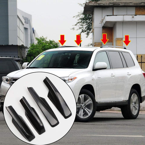 YUZHONGTIAN 2001-2007 for Toyota Highlander Roof Rails Rack End Cap Protection Cover Shell Cap Replacements 4PCS