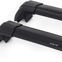 Roof Rack Cross Bars fit for Porsche Macan 2014-2020 Aluminum Cross Bar Replacement for Rooftop Cargo Carrier Bag Luggage Kayak Canoe Bike Snowboard Skiboard