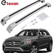 2 Pieces Cross Bars Fit for Mercedes-Benz GLC 2016 2017 2018 2019 2020 Silver Cargo Baggage Luggage Roof Rack Crossbars