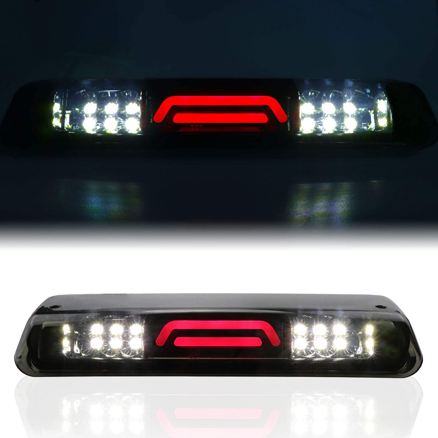LED Third 3rd Brake light for 04-08 Ford F150 07-10 Ford Explorer 06-08 Lincoln Mark LT, Rear Cargo Lamp High Mount Stop light (Smoke)