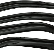 Auto Ventshade 94989 Original Ventvisor Side Window Deflector Dark Smoke, 4-Piece Set for 2014-2018 Toyota Corolla