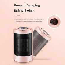 Zyyqt Desktop Heater，1500W Household Ceramic Electric Space Heater with Thermostat and Safety Protection, PTC Ceramic Heater, 3 Modes (Color : Pink, Size : B)