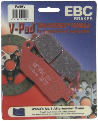 EBC Brakes FA196V Semi Sintered Disc Brake Pad (Fits Rear Only)