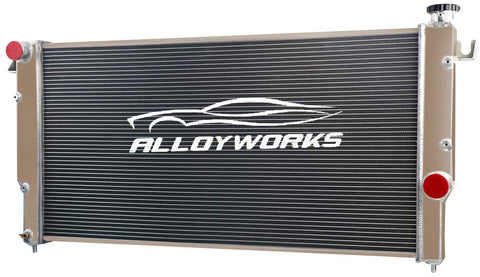 ALLOYWORKS 3 Row All Aluminum Radiator For 1994-2002 2001 2000 Dodge Ram 2500 3500 5.9L L6 (Quad Cab Turbo Diesel)