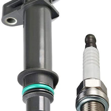 ENA Ignition Coil and Spark Plug Set of 6 Compatible with 2002-2008 Dodge Ram 1500 2004-2008 Durango 2004-2008 Dakota 3.7L V6 UF270