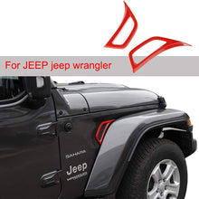 Voodonala for Jeep JL Air Conditioner Outlet Vent Trim for 2018 2019 Jeep JL Wrangler Unlimited Red 2PCS
